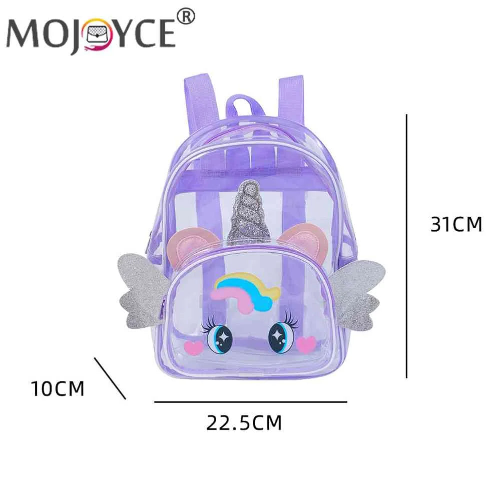 Clear Big Eyes Children School Bags Teenage Summer Transparent Kid Birthday Bagp