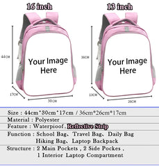 Ballet Dancer Print School Backpack for Girls Women Travel Laptop Bag