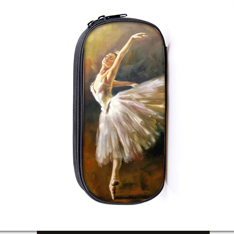 Ballet Dancing Girls Pencil Case Kids Bags Girl Stationery Bag