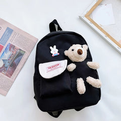 Bear Toy School Bag for Kids Kindergarten Children Backpack Girls Boys Book Bags