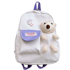 Cartoon Bear Toy School Bag for Girl Kids Kindergarten Schoolbags