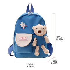 Cartoon Bear Toy School Bag for Girl Kids Kindergarten Schoolbags