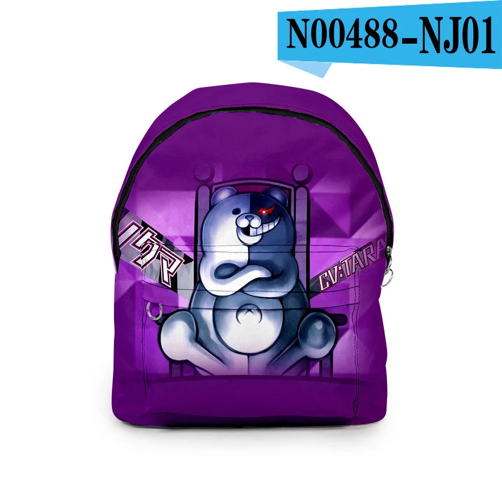 3D Printed Monokuma Student Bookbag for Boys/Girls