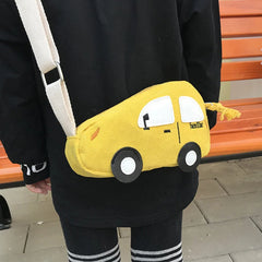 Kids Cartoon Car Mini Messenger Bag Zipper Purse Girls Boys Accessory