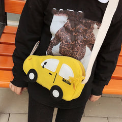 Kids Cartoon Car Boys Mini Messenger Bag Children Zipper Purse
