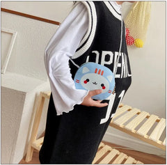 Cartoon Children's Mini Shoulder Crossbody Bags Girls Princess Coin Purse Wallet