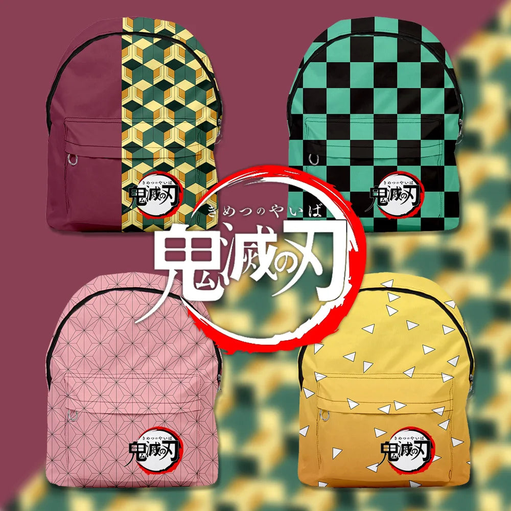 Demon Slayer Kimetsu No Yaiba 3D Print Backpack Waterproof Boys/Girls Travel Bag