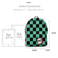 Demon Slayer Kimetsu No Yaiba 3D Print Backpack Waterproof Boys/Girls Travel Bag