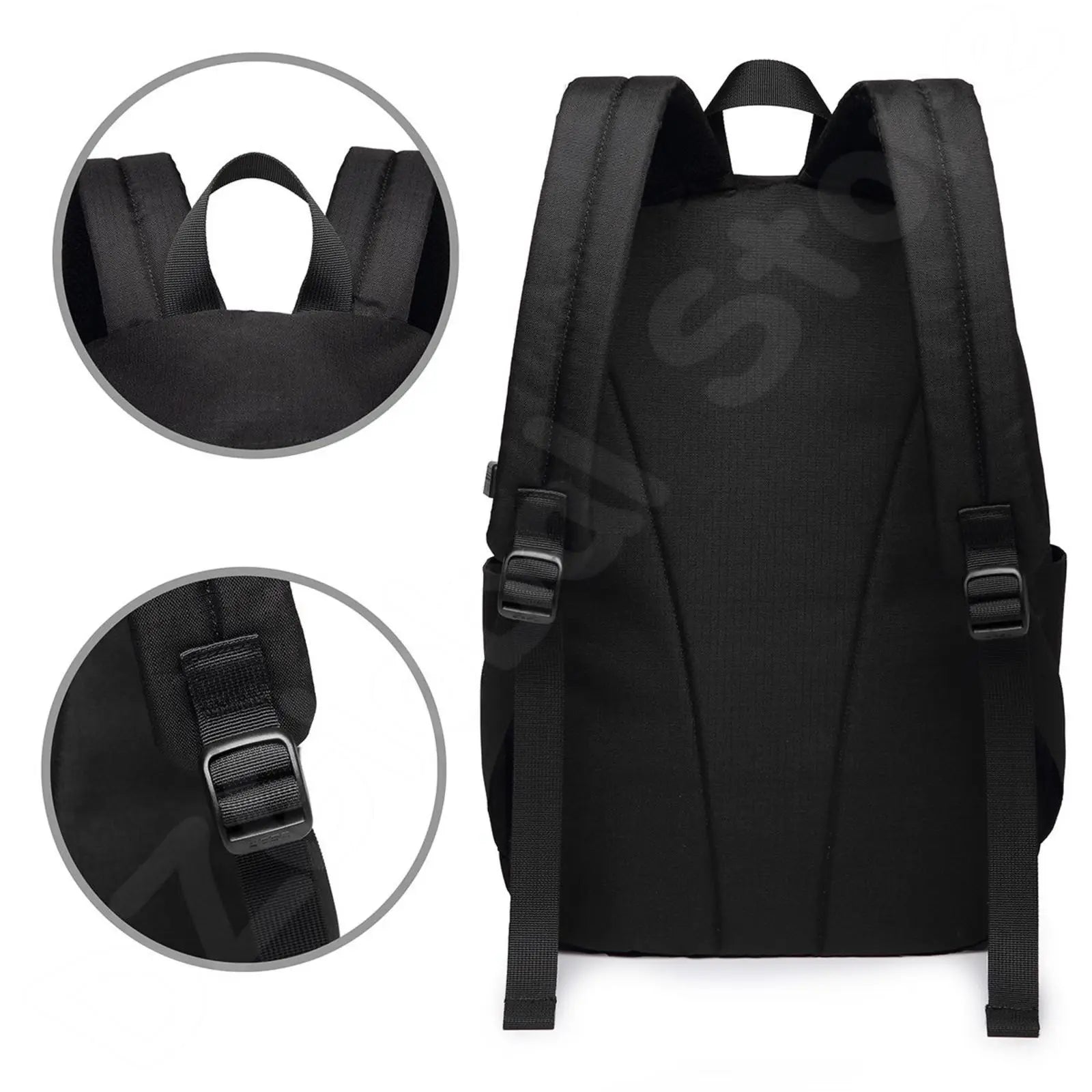 Colorful Cat Backpack Travel Laptop Bookbag USB Port School Bag