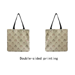 Cartoon Animal Printed Tote Girl Little Rabbit Handbag