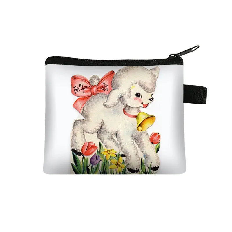 Cartoon Animals Coin Bag Women Vintage Purse Bear Cub Coin Bags