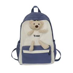 Bear Cartoon Backpack for Teenage Girls School Bag Women Shoulder Bags