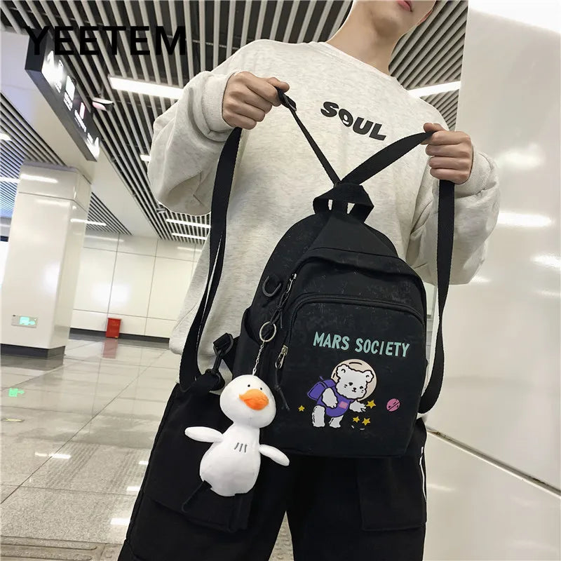 Astronaut Bear Backpack Men and Women Schoolbag