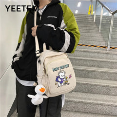 Astronaut Bear Backpack Men and Women Schoolbag