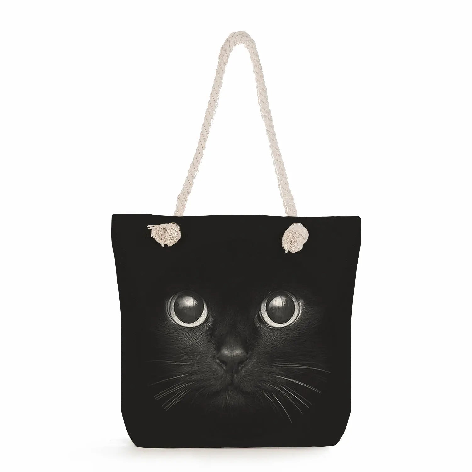 Cartoon Cat Womens Bag Big Capacity Handbags Portable Tote Bags