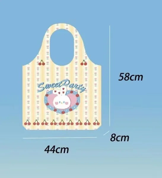 Girl Strawberry Cherry Bunny Tote Bag Crossbody Shoulder Bags