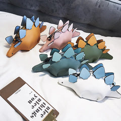 Dinosaur Shoulder Bag PU Leather Women Handbag Phone Holder Coin Purse