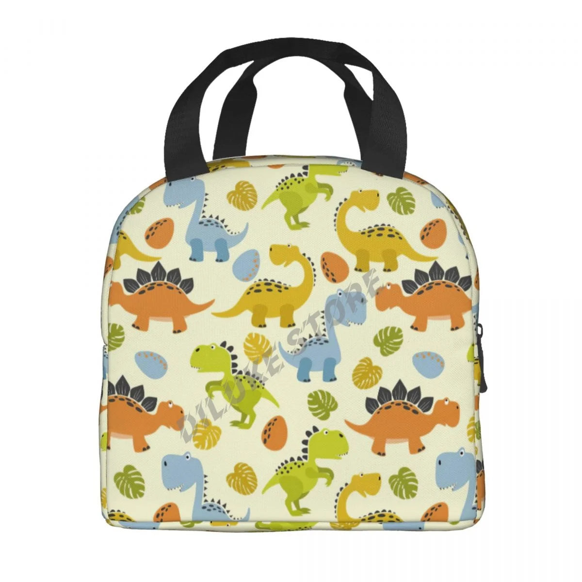 Dinosaur Insulated Lunch Bag for Kids, Cooler Bento Box for School