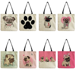 Cartoon Dog Shoulder Bag Women's Large Capacity Tote Bag