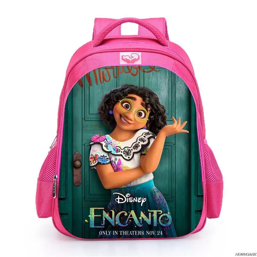 Pink Princess Primary School Backpack for Girls 6-9-12