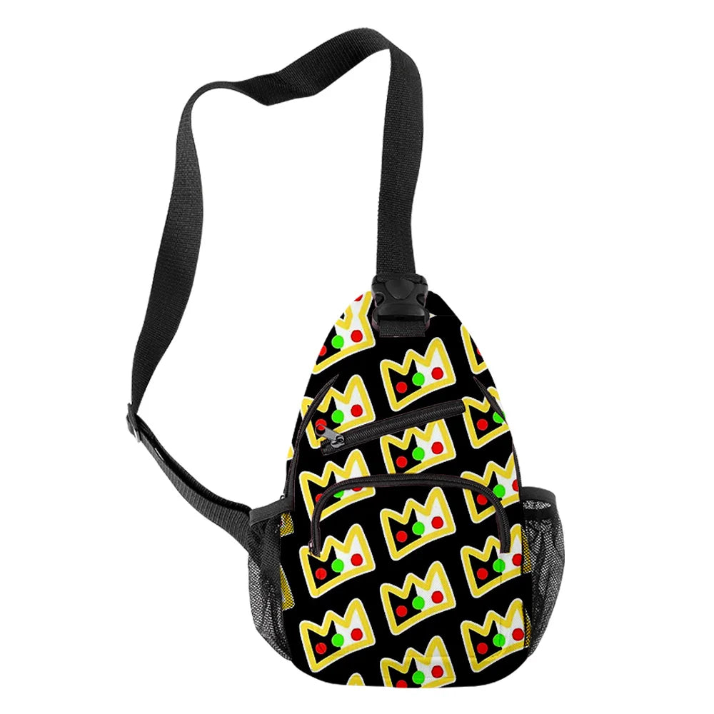 Cartoon Ranboo 2 Crossbody Chest Bags Oxford Waterproof Boys/Girls