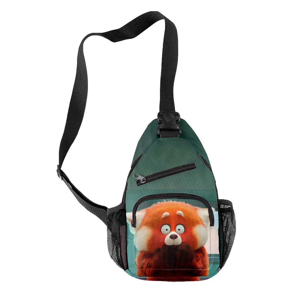 3D Print Red Crossbody Chest Bag Waterproof Boys/Girls Travel Shoulder Bag