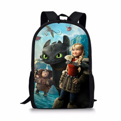Cartoon Game Student School Bags Large Capacity Children's School Backpack The-I