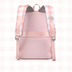Cartoon Girl School Backpack Large Capacity Waterproof Nylon Station