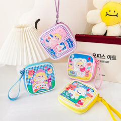 Girls Earphone Case Data Cable Storage Portable Organizer Bag