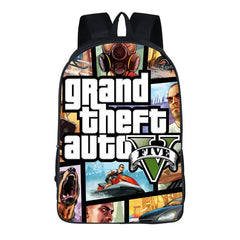 Cartoon GTA5 3D Backpack School Bag Book Bag