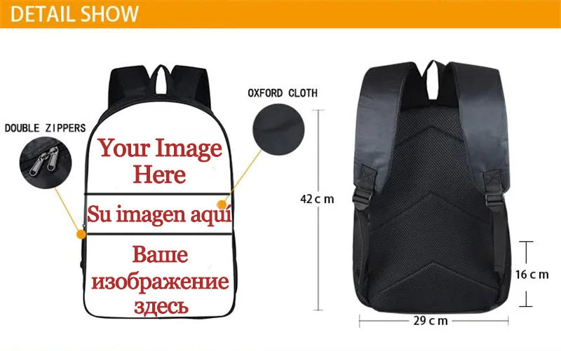 Cartoon GTA5 3D Backpack School Bag Zipper Messenger