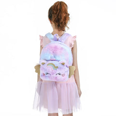 Cartoon Kids Mini Backpack Purse Plush School Bags for Girls