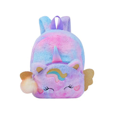 Cartoon Kids Mini Backpack Purse Plush School Bags for Girls