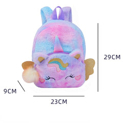 Cartoon Kids Mini Backpack Purse Plush School Bags for Girls