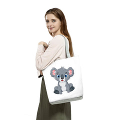 Cartoon Koala Print Tote Bag for Women Eco-Friendly