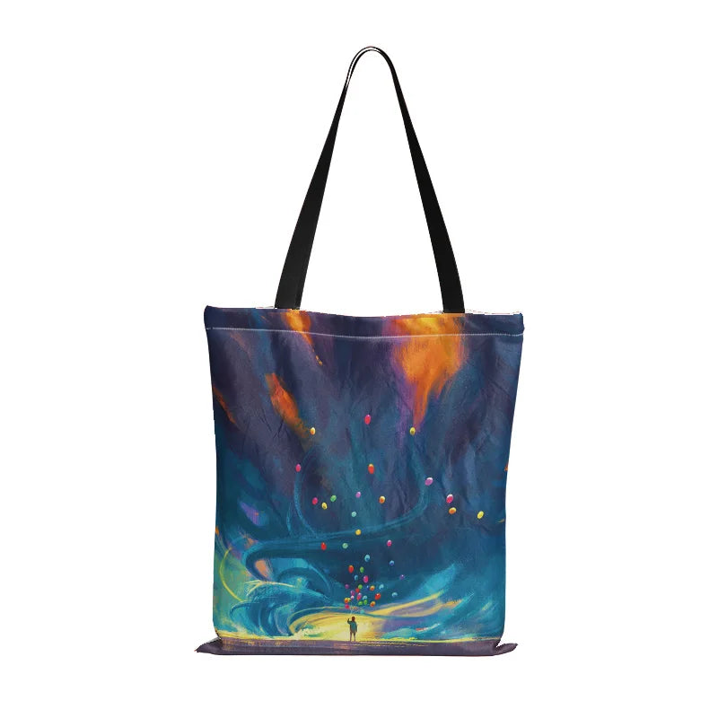 Little Prince Women Canvas Shopper Bag Eco Foldable Reusable Tote