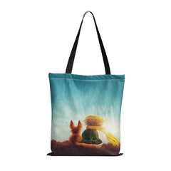 Little Prince Women Canvas Shopper Bag Eco Foldable Reusable Tote
