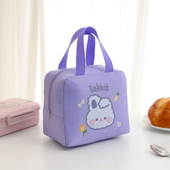 Kids Cartoon Lunch Bag Insulated Aluminum Foil Lunch Box Office Student Portable