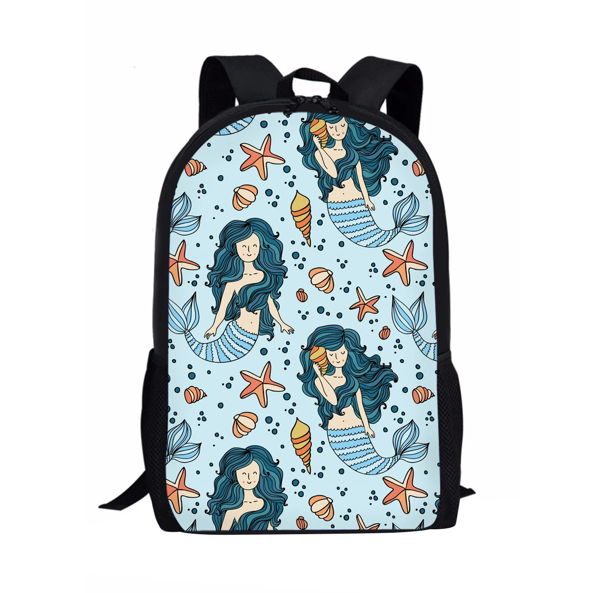 Cartoon Mermaid School Bags For Girls Orthopedic Backpacks Schoolbag