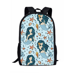 Cartoon Mermaid School Bags For Girls Orthopedic Backpacks Schoolbag