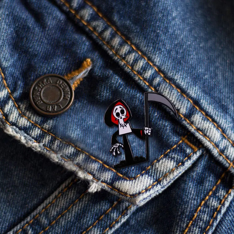Halloween Cartoon Movie Style Backpack Enamel Pin