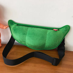Funny Cartoon Pea Messenger Bag for Teen Girls