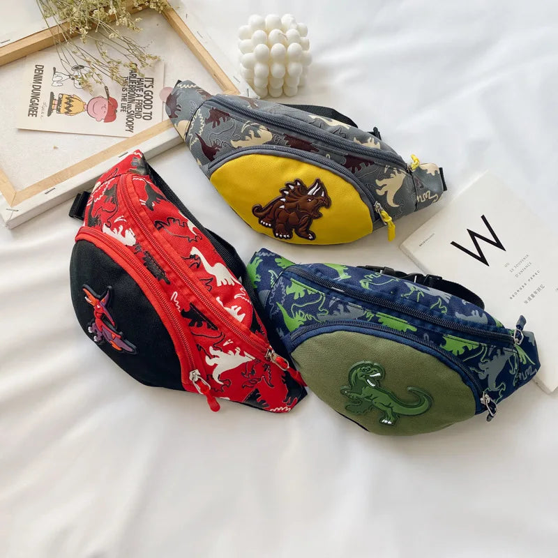 Children Dinosaur Waist Bag Outdoor Toy Chest Hip Waist Packs