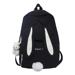 Rabbit Girls School Bags Nylon Waterproof Backpack Large Capacity