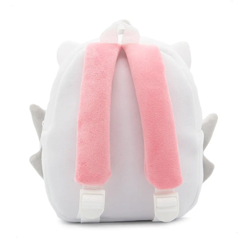 Rainbow Unicorn Kids School Bags for Girls Soft Plush Kids Bag Kindergarten