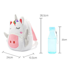 Rainbow Unicorn Kids School Bags for Girls Soft Plush Kids Bag Kindergarten
