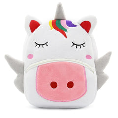 Rainbow Unicorn Kids School Bags for Girls Soft Plush Kids Bag Kindergarten
