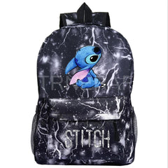 Stitch Backpack Kids School Bags Galaxy Space Women Men Casual Starry Night