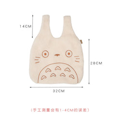 Totoro Embroidery Lamb Handbag - Womens Girls Cute Shoulder Bag