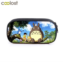 Totoro/Spirited Away Cartoon Cosmetic Case Pencil Bag for Boys Girls